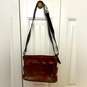 Tignanello leather brown bag like new